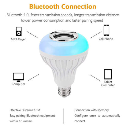 ColorGlow™ Bluetooth LED Light & Speaker