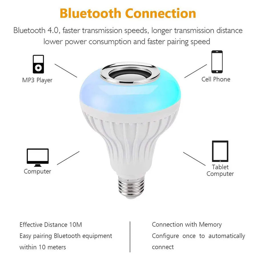 ColorGlow™ Bluetooth LED Light & Speaker