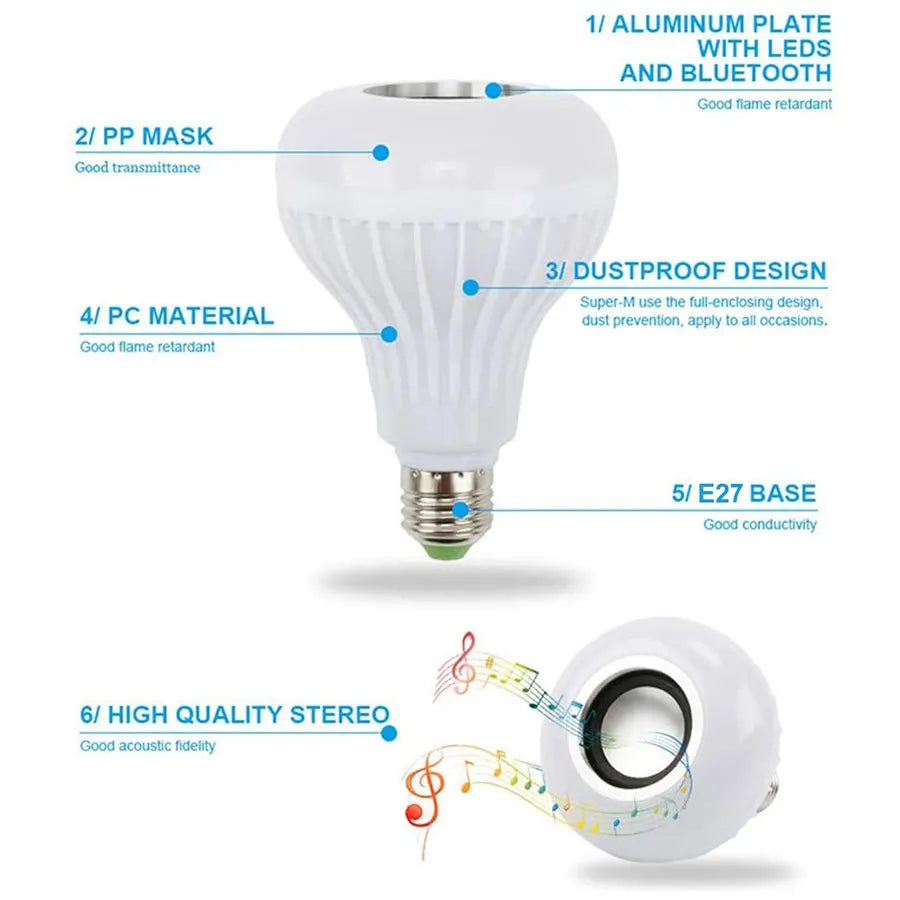 ColorGlow™ Bluetooth LED Light & Speaker